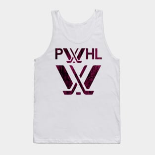 Distressed grunge purple PWHL logo Tank Top